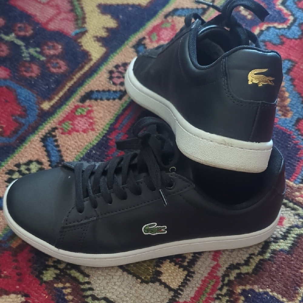 Lacoste Black Sneakers Classic Style with Iconic Logo
